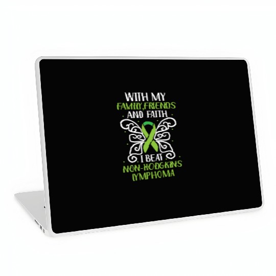 I Beat Non-Hodgkin Lymphoma Cancer Survivor Laptop Skins