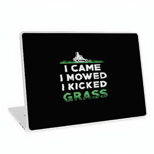 Lawn Mower I Came I Mowed I Kicked Grass Mowing Laptop Skins