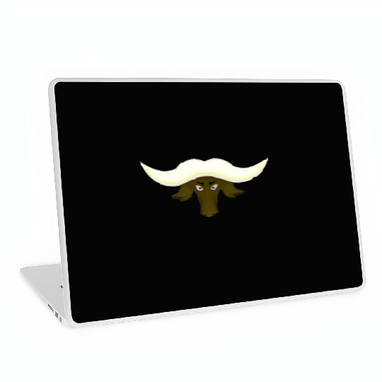 green buffalo head Laptop Skins