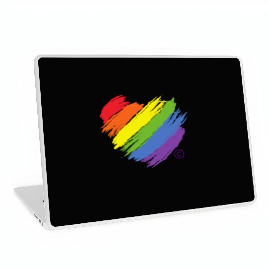 Majestic Brand Rainbow Heart Collection Laptop Skins