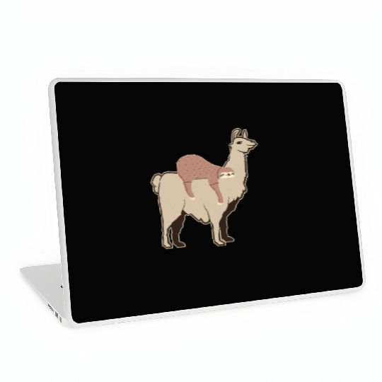 Riding Alpaca Llama Lover Lazy Sloth Laptop Skins