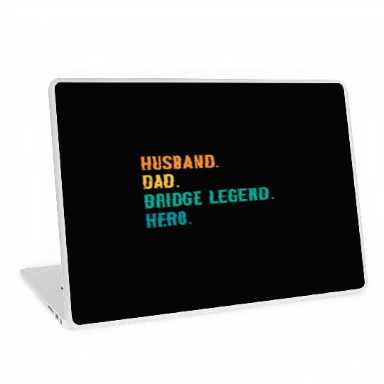 Card Game Bridge Quote for a Bridge Husband Laptop Skins