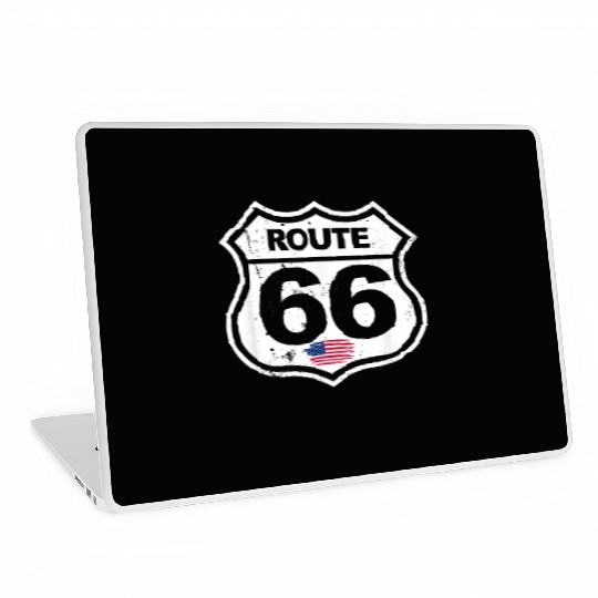 Vintage Route 66 retro style Laptop Skins