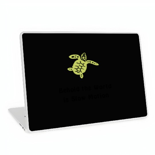 Green Sea Turtle Behold the World in Slow Motion Laptop Skins