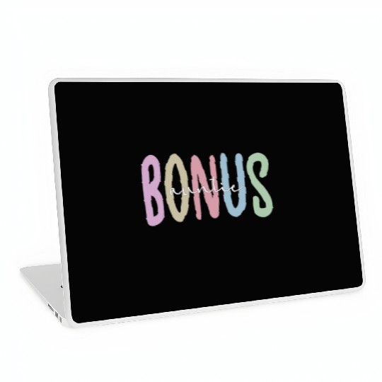 Proud Bonus Auntie Step Aunt Appreciation Gifts Laptop Skins