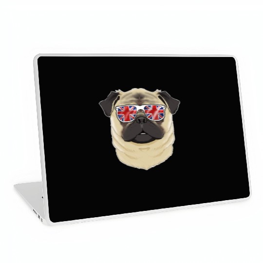 Pug UK Sunglasses I English Flag I Union Jack Laptop Skins