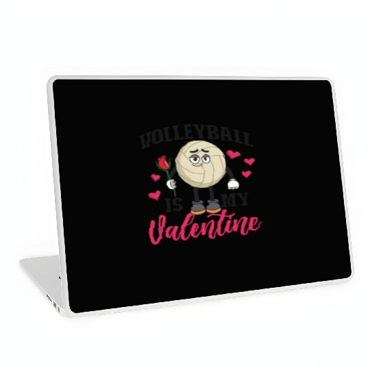 Volleyball Player Team Valentines Laptop Skins