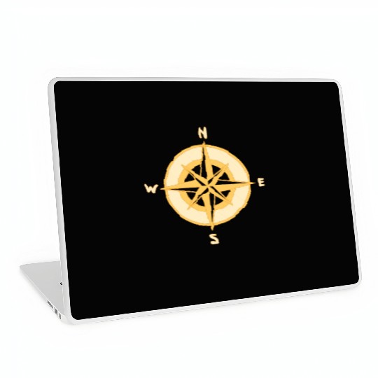 Nautical Compass star / rose, cardinal directions Laptop Skins