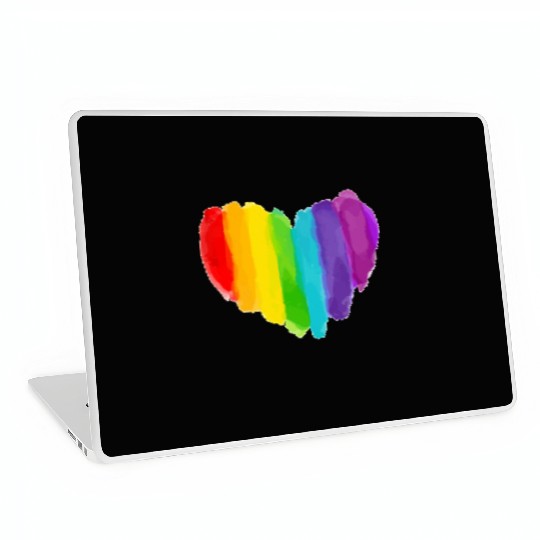 Pride Rainbow Heart Laptop Skins