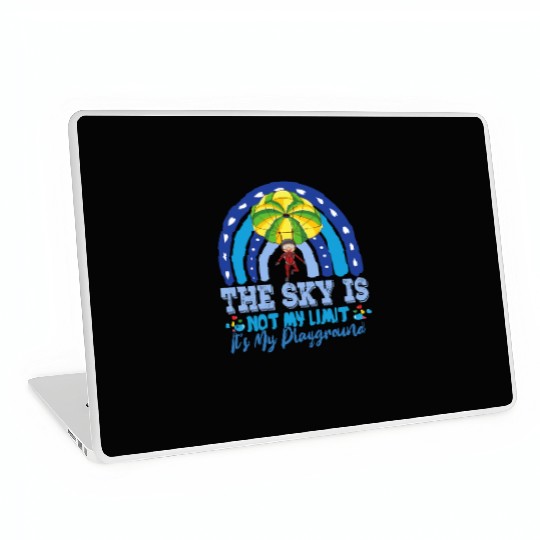 The Sky Is My Playground Skydive Funny Sarcasm Pun Laptop Skins