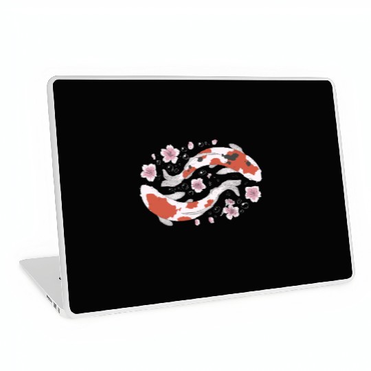 Japanese Koi Fish and Cherry Blossom Laptop Skins
