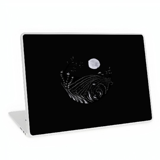 Full moon landscape Laptop Skins