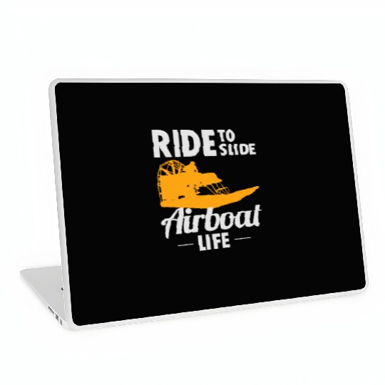 Airboat Fanboat Airboating Swamp boat Race Ride Laptop Skins