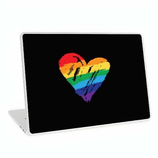 Rainbow Heart - LGBTIQ Gay Pride CSD Queer Laptop Skins