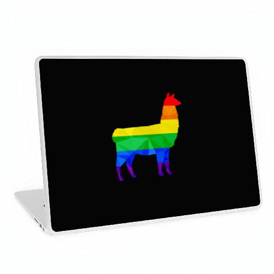 Colorful Llama LGBTQ Gay Pride Rainbow Flag Alpaca Laptop Skins