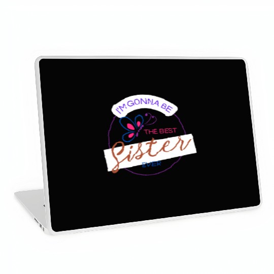 Modern Cool Trendy Big Sister Brother Laptop Skins