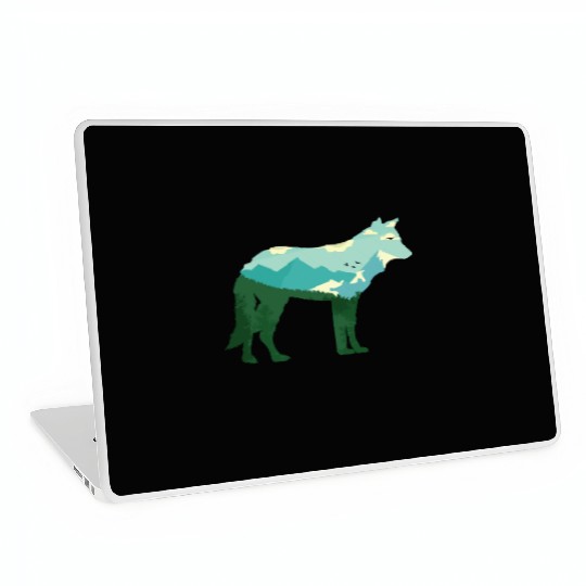 Mountain Wolf Laptop Skins