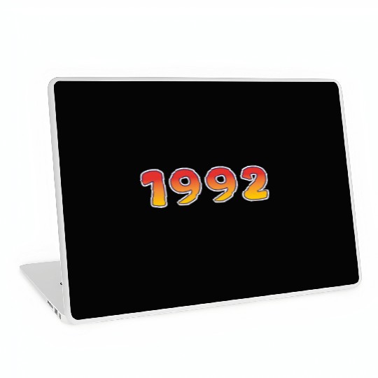 Year 1992 In Orange - Yellow Design Laptop Skins