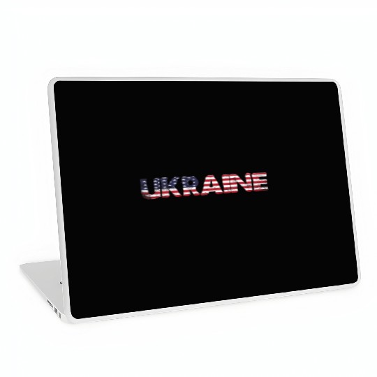 I Stand with Ukraine Ukraine Flag Laptop Skins