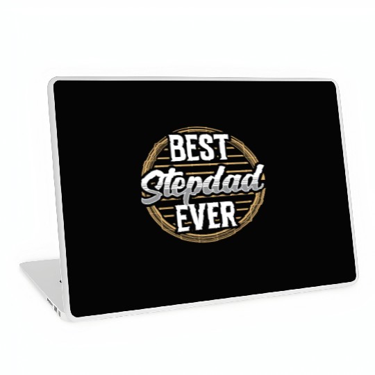 Best Stepdad Ever Stepfather Step Dad Fathers Day Laptop Skins