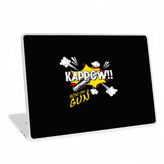 Kappow Bullets Gun Explosion Big bang Aesthetic Laptop Skins