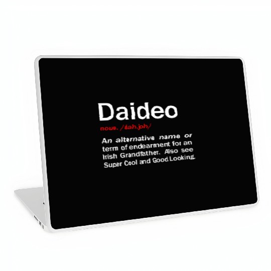 Daideo Irish Grandfather Irish Grandad Laptop Skins