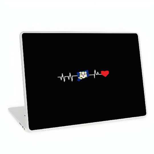 Connecticut Heartbeat Gift Laptop Skins
