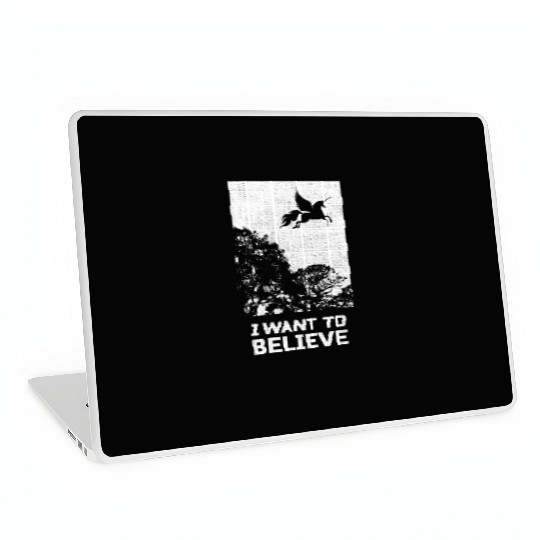 Unicorn "I Want To Believe" UAP Outfit Alien Ufo Laptop Skins