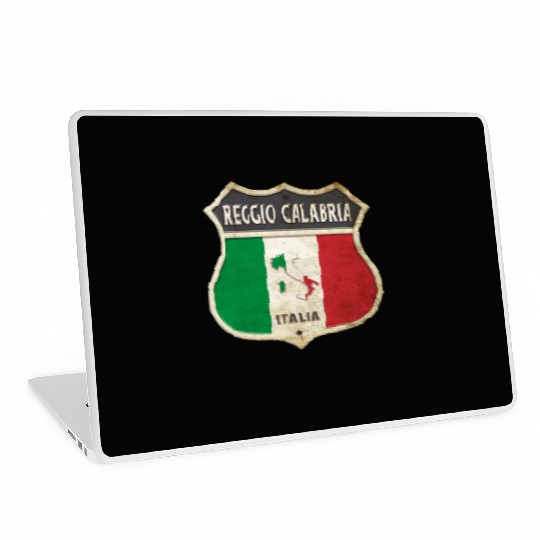 Reggio Calabria Italy coat of arms flags design Laptop Skins