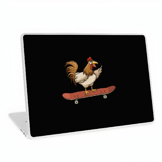 Skateboard Chicken Skateboarding Farm Animal Laptop Skins