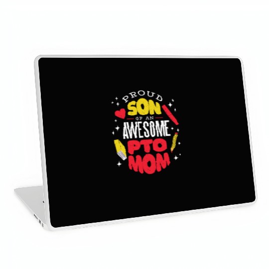 Son of an awesome Pto Mom Son of an awesome Pto Mo Laptop Skins