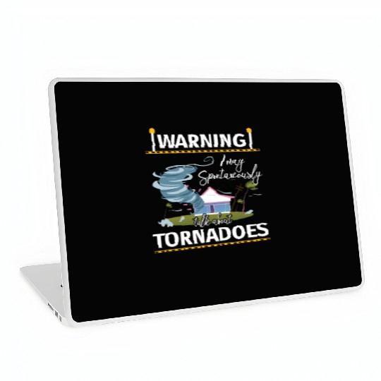 Warning Tornadoes Tornado Storm Chaser Laptop Skins