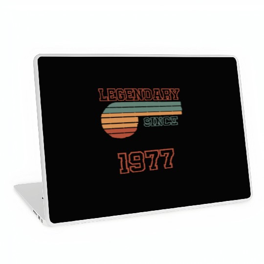 45th Birthday legendary since 1977 Laptop Skins