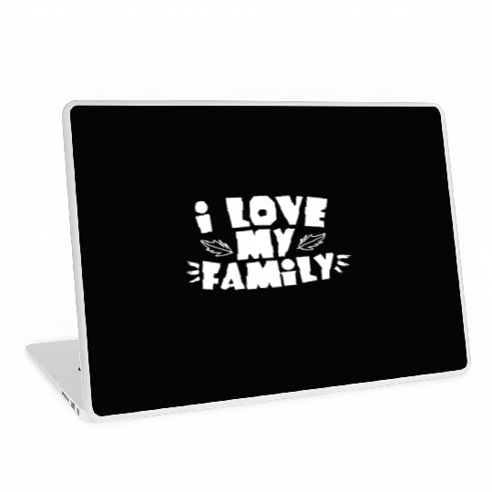I Love My Family Reunion Gathering Families Laptop Skins
