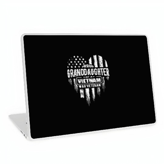 Proud Granddaughter Vietnam Vet Grandpa Veteran US Laptop Skins