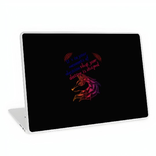 Love Moments Of Decision That Your Destiny Shaped Laptop Skins