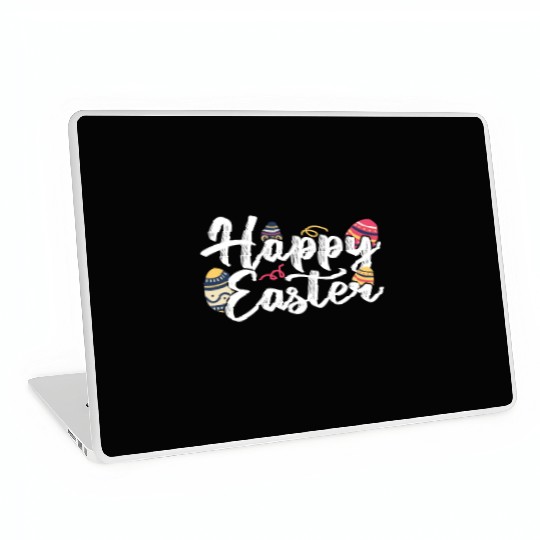 Happy Easter Egg Bunny Sayings Laptop Skins