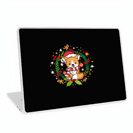 Ugly Christmas Fox Pattern Knit Xmas Christkind Laptop Skins