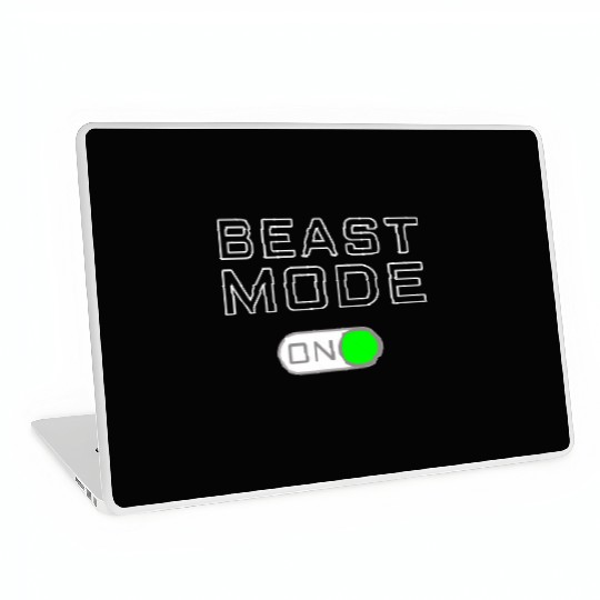 Beast Funny Workout Gym Mode Laptop Skins