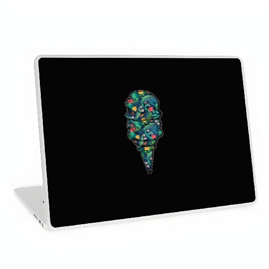 Ice Cream Tropical Floral Flower Laptop Skins