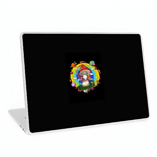 Psychedelic Hippie Mushroom Wizard Laptop Skins
