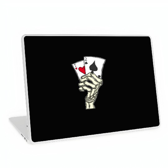 Poker Player Poker Cards 7 2 Skeleton Hand Poker Laptop Skins