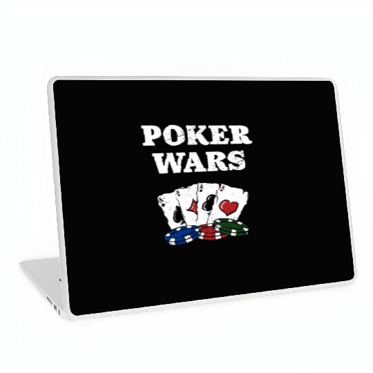 Poker Wars Gambler Casino Gambling Gaming Place Laptop Skins