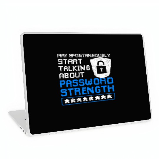 Cyber Security Funny Password Strength Laptop Skins