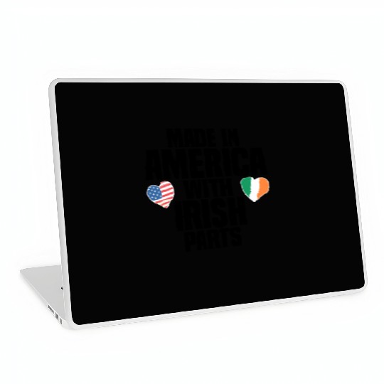 MADE IN AMERICA WITH IRISH PARTS Laptop Skins