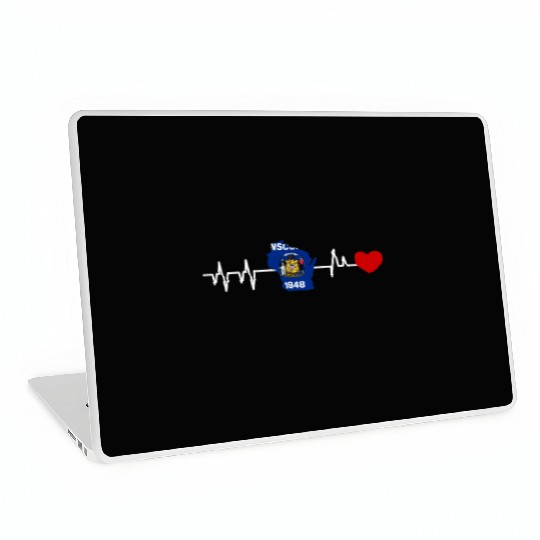 Wisconsin Heartbeat Gift Laptop Skins