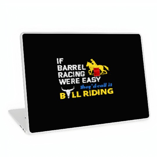 Barrel Racer Rodeo Racing Horse Riding Race Funny Laptop Skins