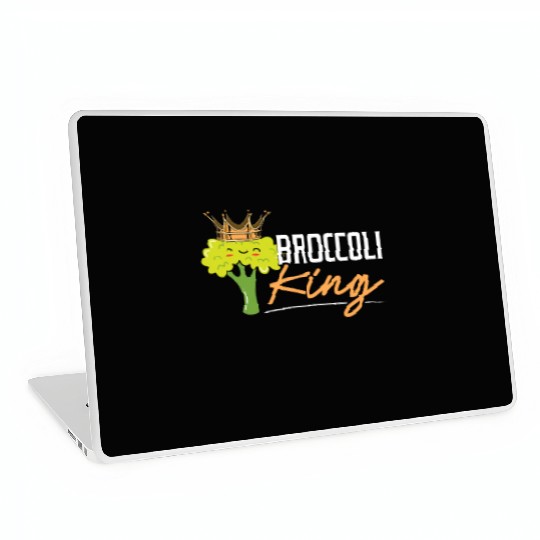 Broccoli King Broccoholic Vegetable Vegetarian Laptop Skins