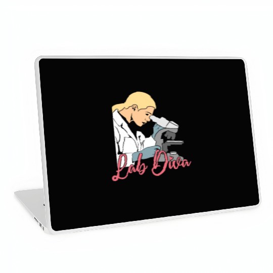 Lab Diva Chemist Laboratory Technician Science Laptop Skins