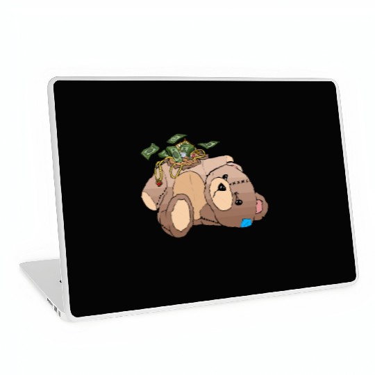 Money Teddy Bear Riches Laptop Skins